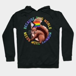 More Rainbow Squirrel Hoodie